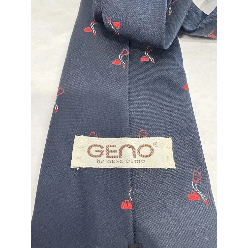 Geno by Gene Otero Doctor Novelty Tie Medical‎ Stethoscope Bag Polyester Blue